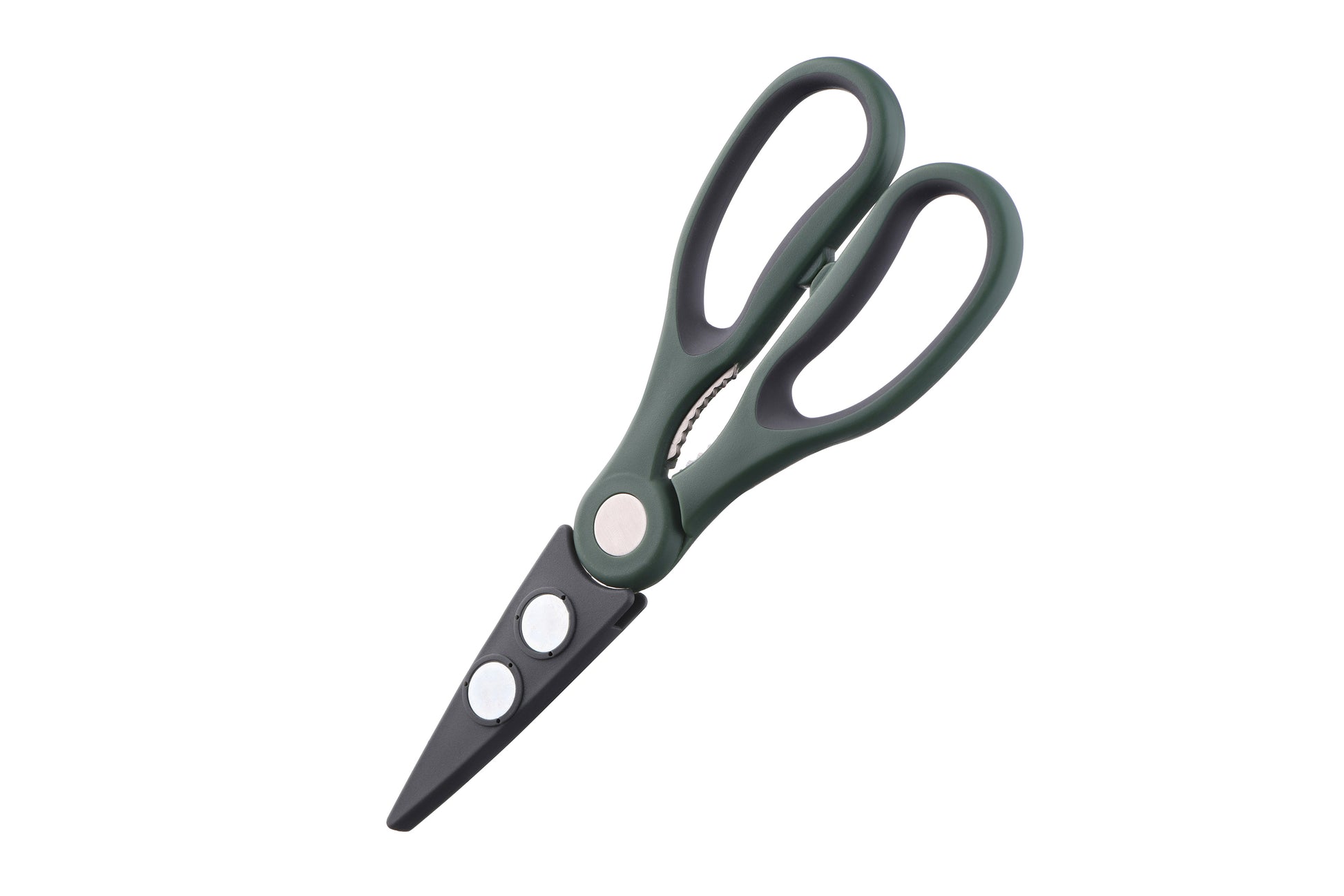 Ardesto Kitchen scissor with cover Gemini, green, s/s, pp