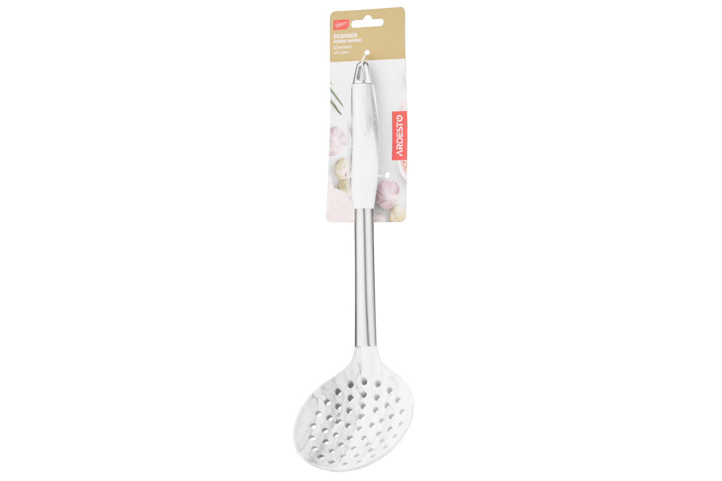 Ardesto Skimmer Gemini Marmo, 34.5cm, silicone, stainless steel