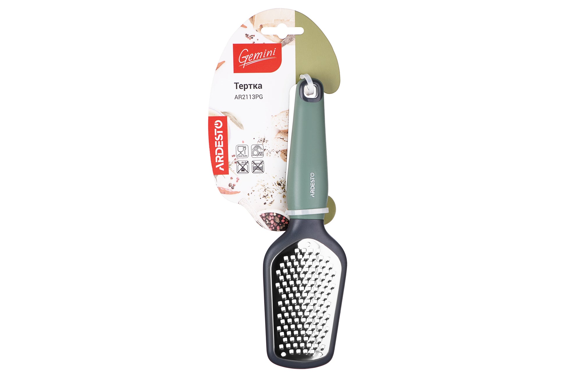 ARDESTO Gratter  Gemini, gray/green, s/s, pp with soft touch