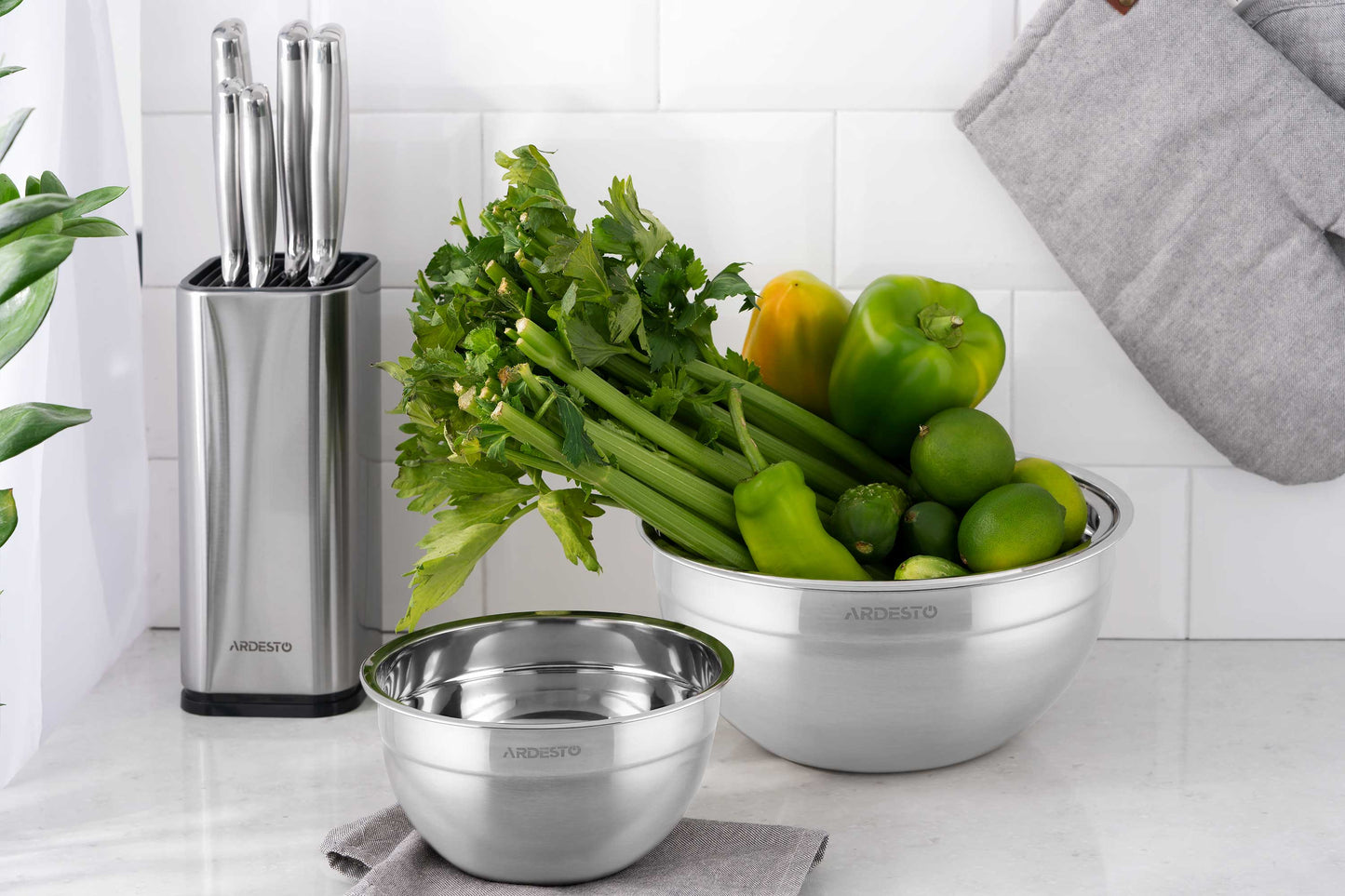 Ardesto Bowl Gemini, 24cm, 3.2l, stainless steel