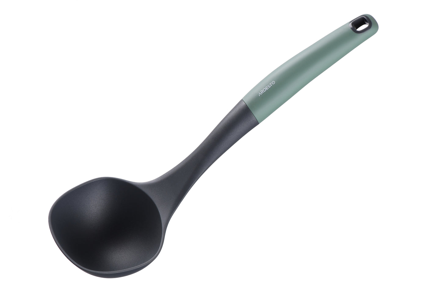ARDESTO Soup Ladle  Gemini, gray/green, nylon, pp with soft touch