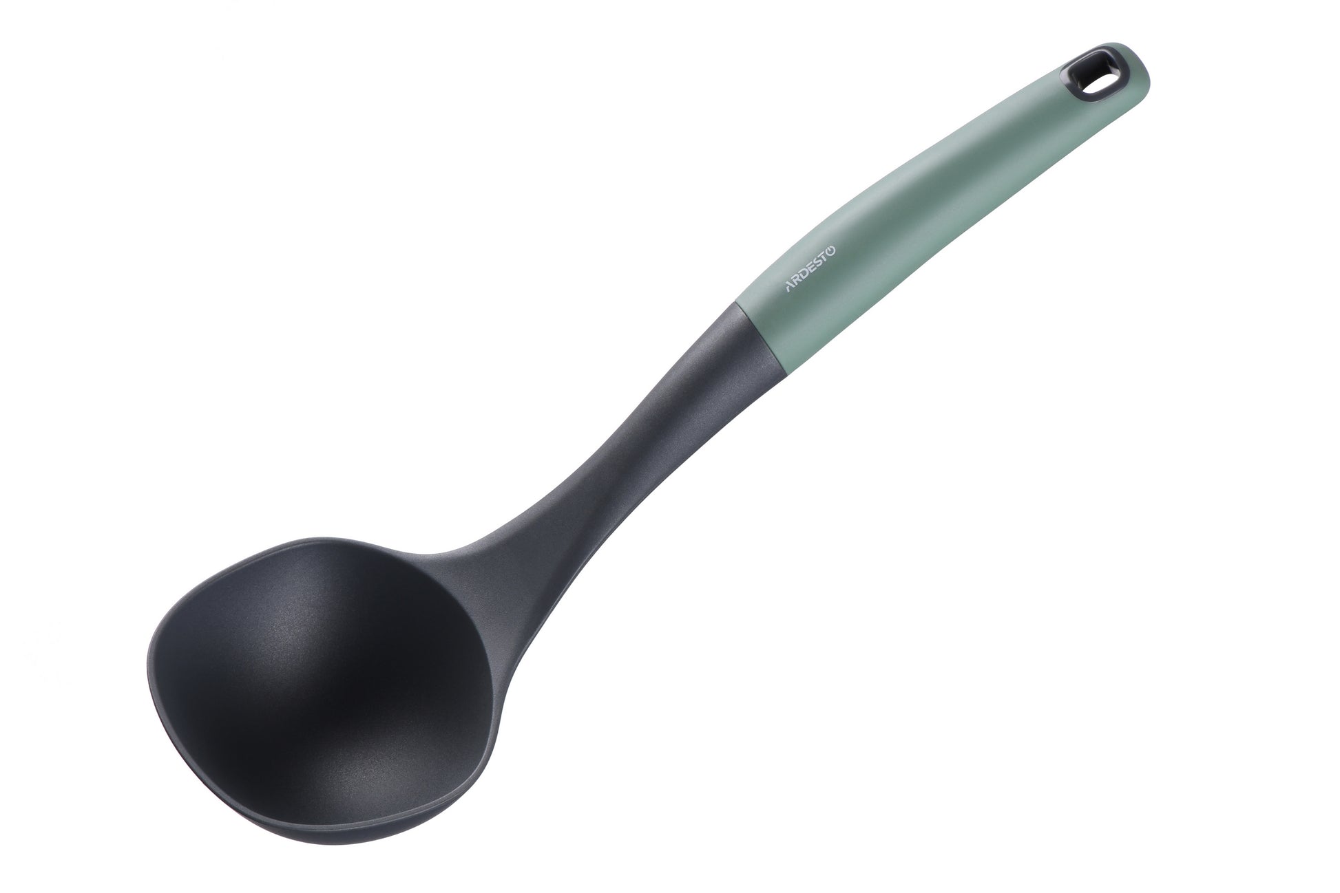 ARDESTO Soup Ladle  Gemini, gray/green, nylon, pp with soft touch