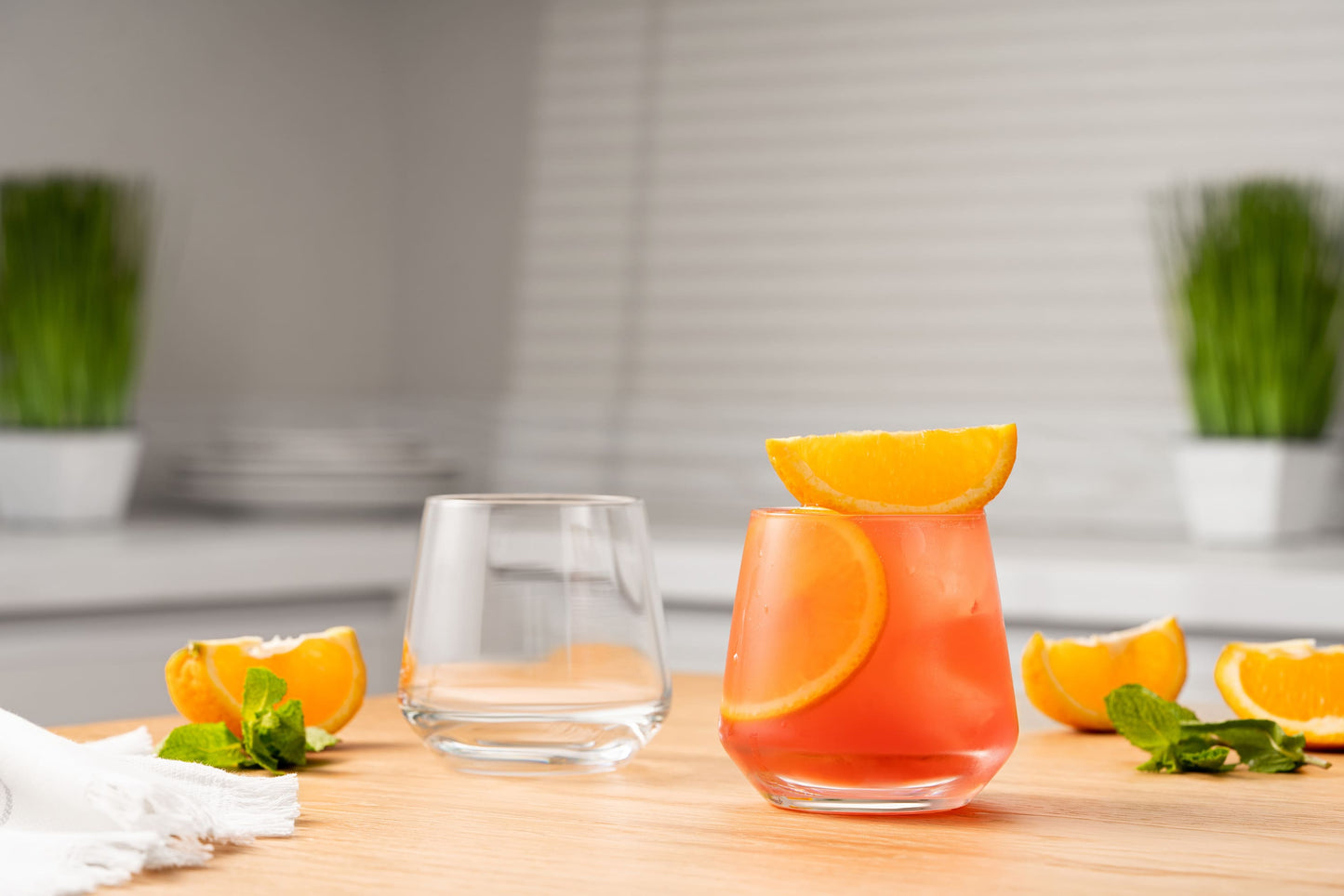 Ardesto Low Glass set Gloria Shine, 345ml, 3pcs, glass, transparent