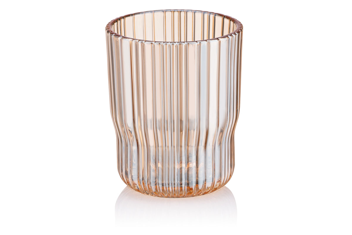Ardesto Low glasses set Golden Moon, 300ml, 2pcs, glass, golden