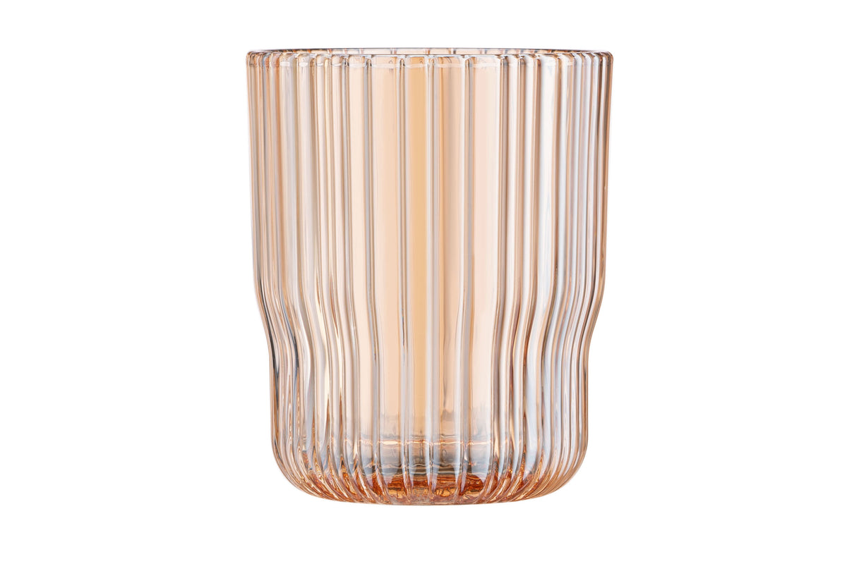 Ardesto Low glasses set Golden Moon, 300ml, 2pcs, glass, golden