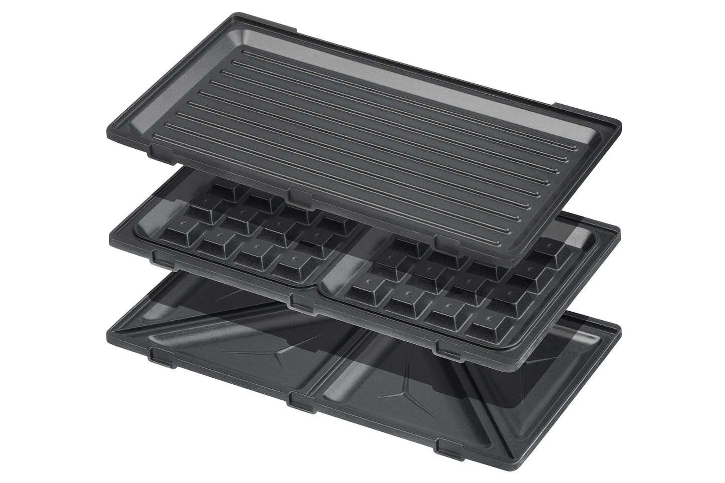 Ardesto multi-maker 700W, aluminum, set-3 plates, device body-plastic, black