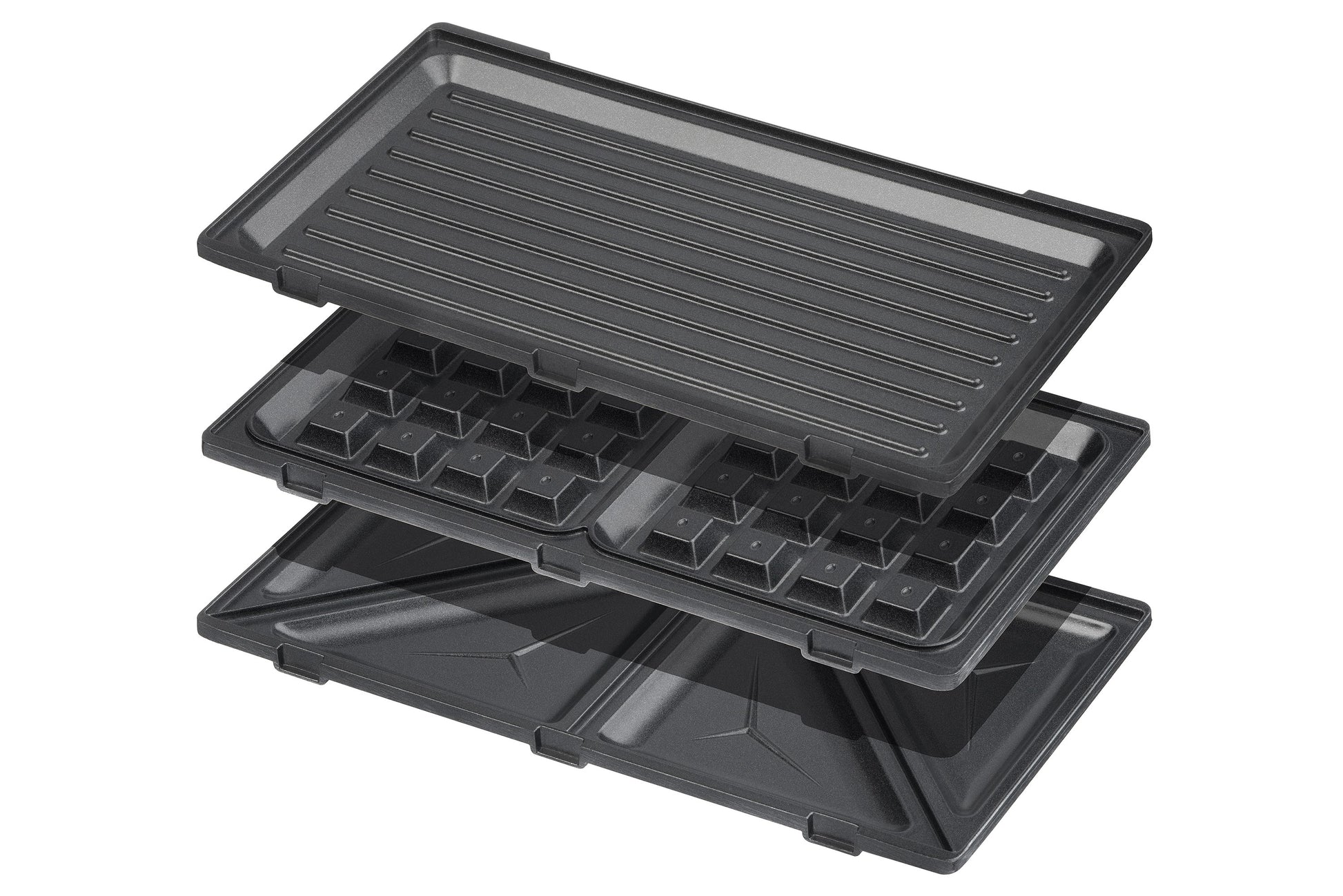 Ardesto multi-maker 700W, aluminum, set-3 plates, device body-plastic, black