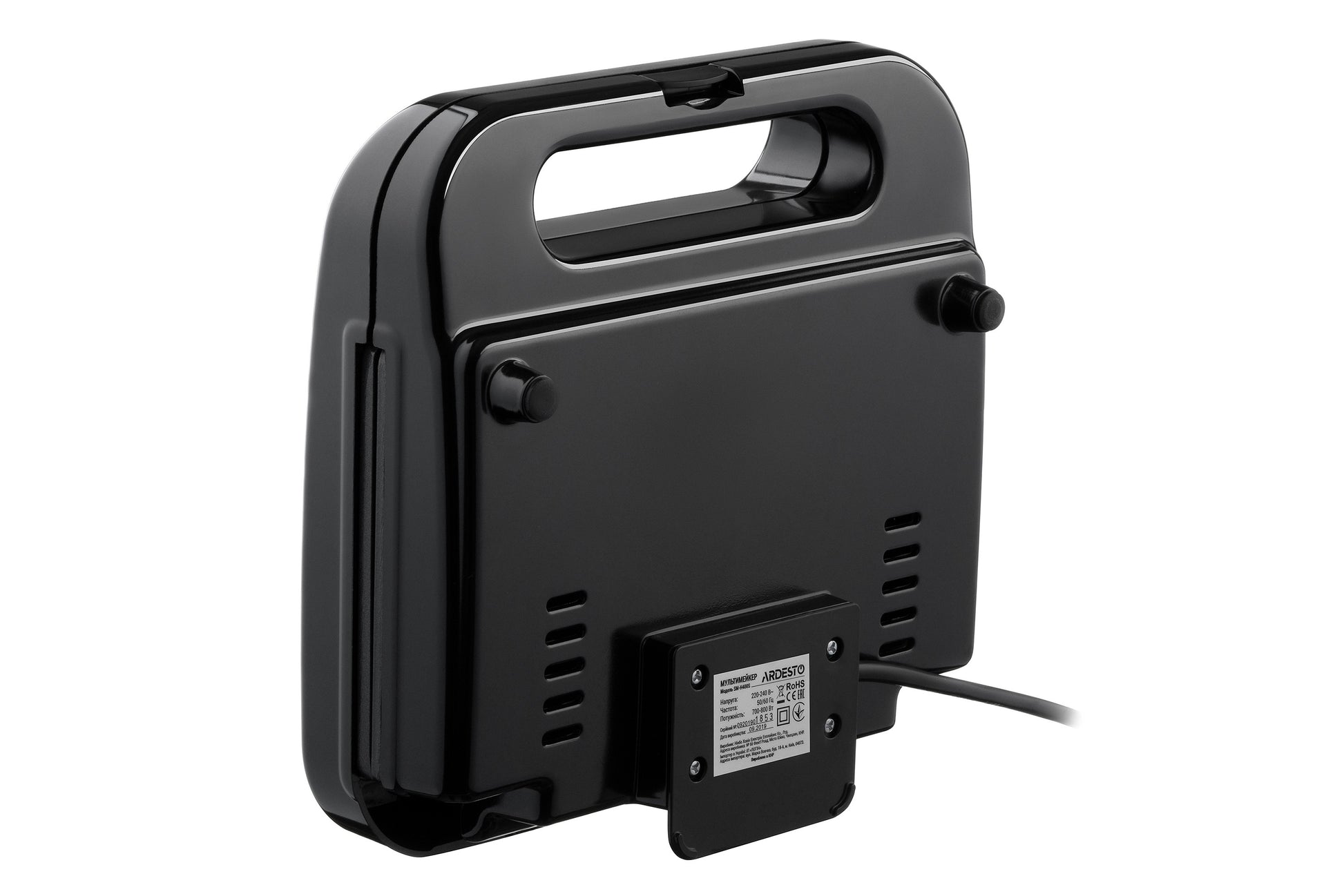Ardesto multi-maker 700W, aluminum, set-4 plates, device body-stainless steel/plastic, black-silver