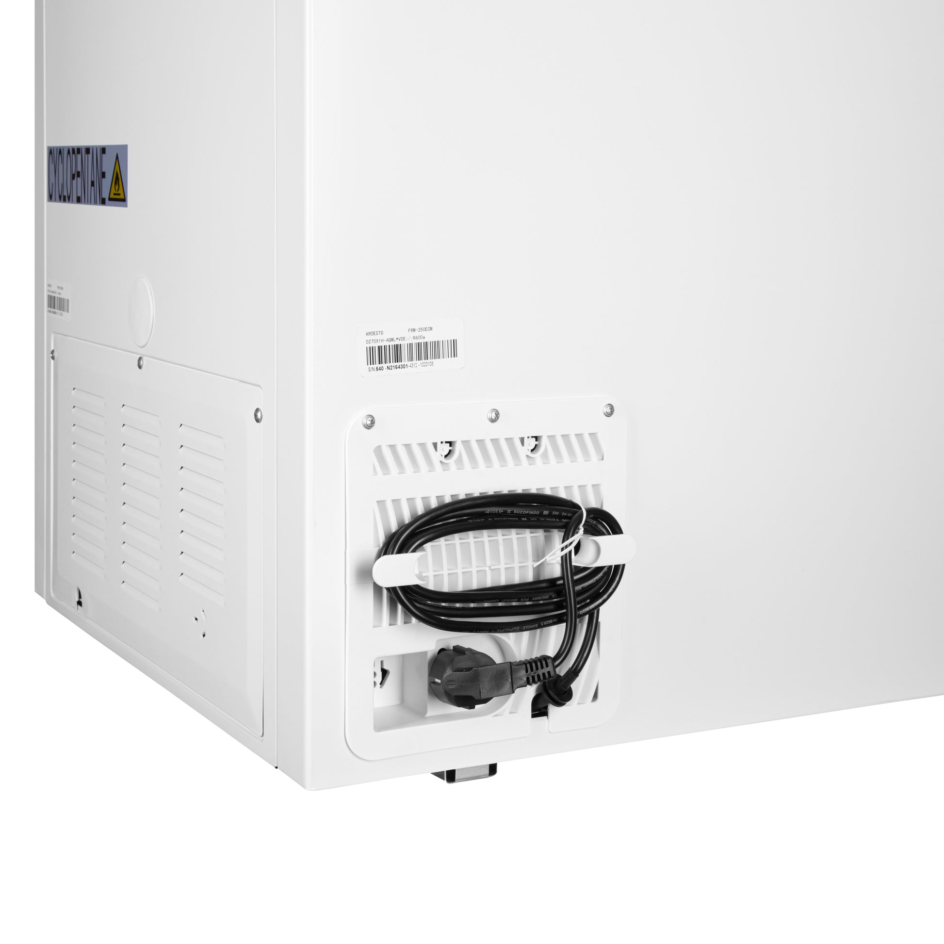 Chest freezer ARDESTO, 249L, A++, ST, display ext, ref mode, white