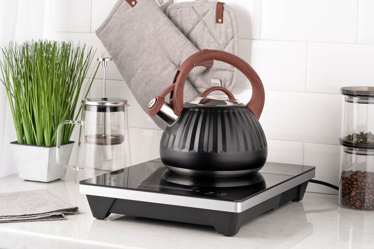 Kettle ARDESTO Gemini, 2.5l, stainless steel, black 674012410388
