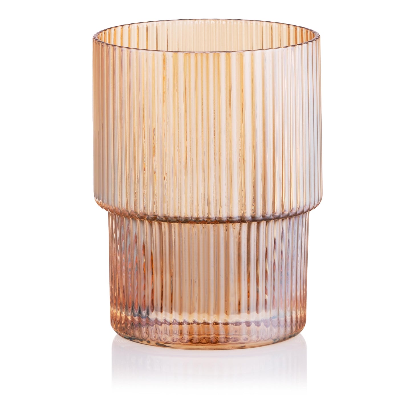 Ardesto Low glasses set, 200ml, 2pcs, glass, golden