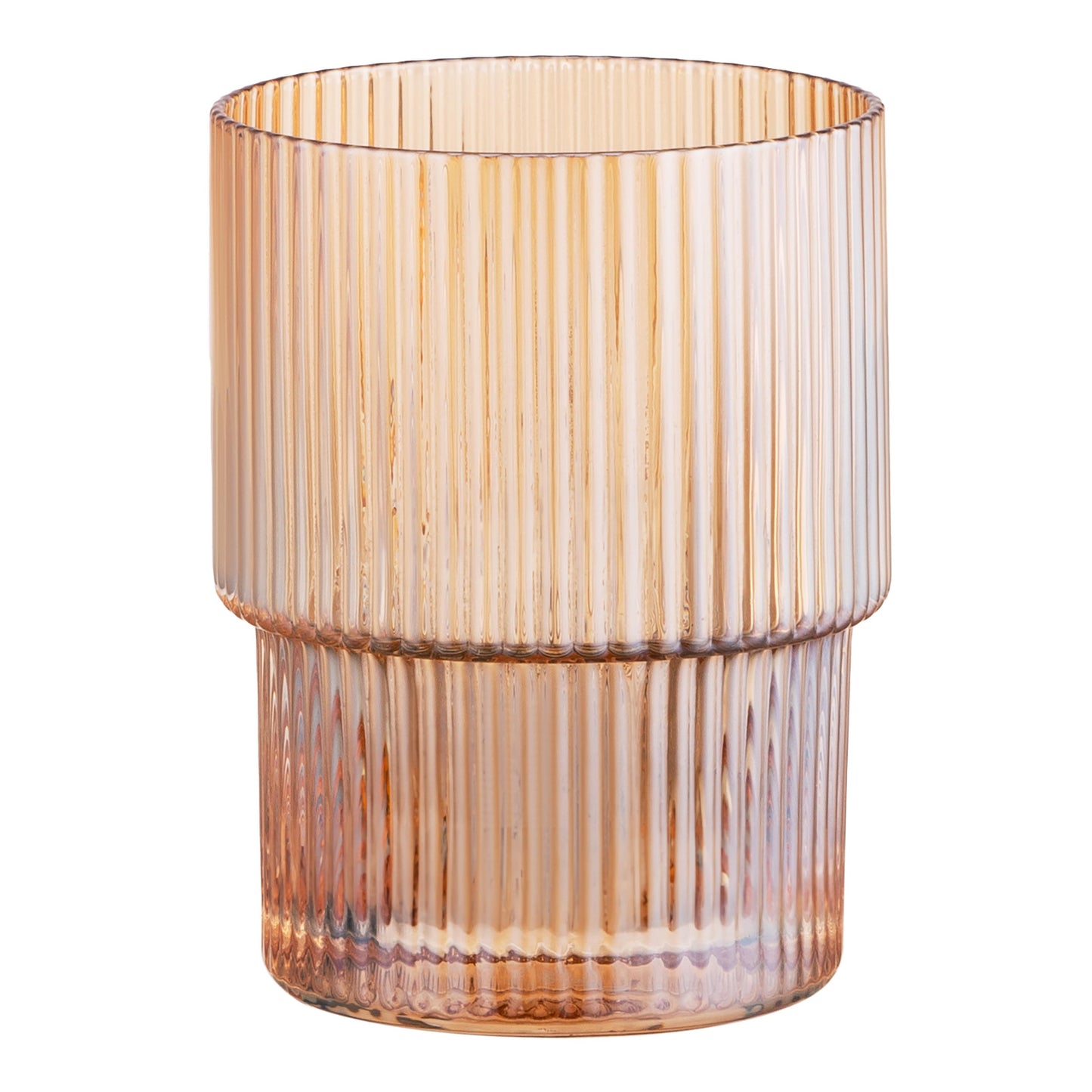 Ardesto Low glasses set, 200ml, 2pcs, glass, golden