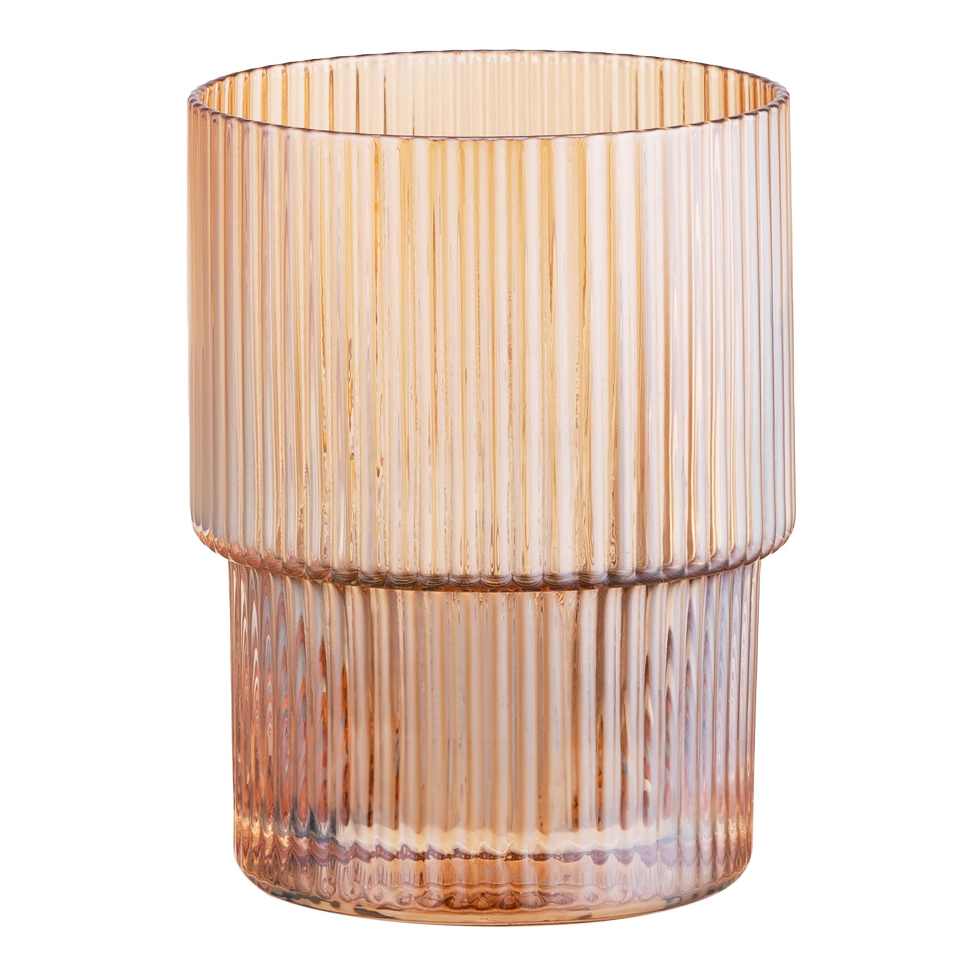 Ardesto Low glasses set, 200ml, 2pcs, glass, golden