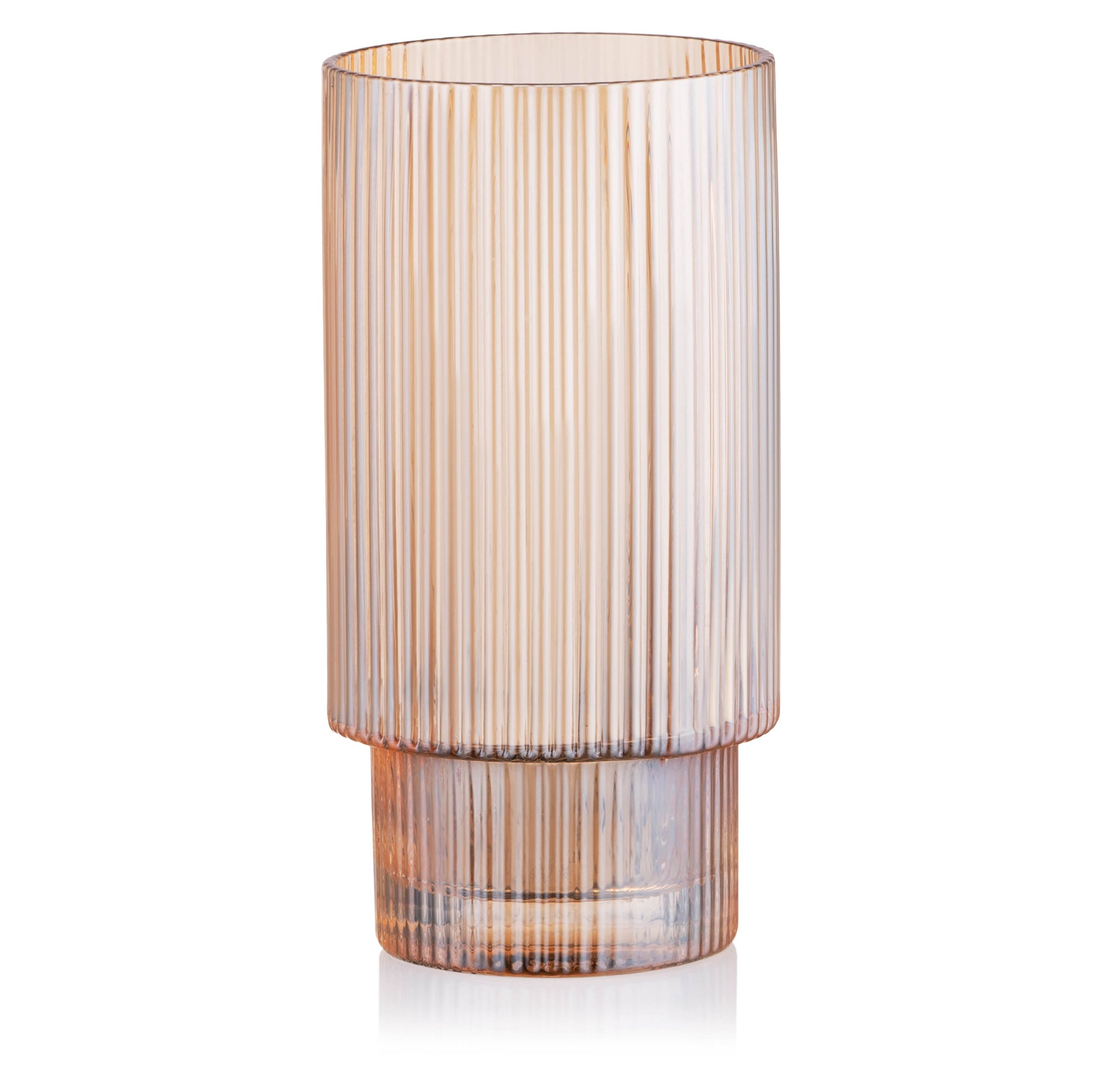 Ardesto Long glasses set, 380ml, 2pcs, glass, golden