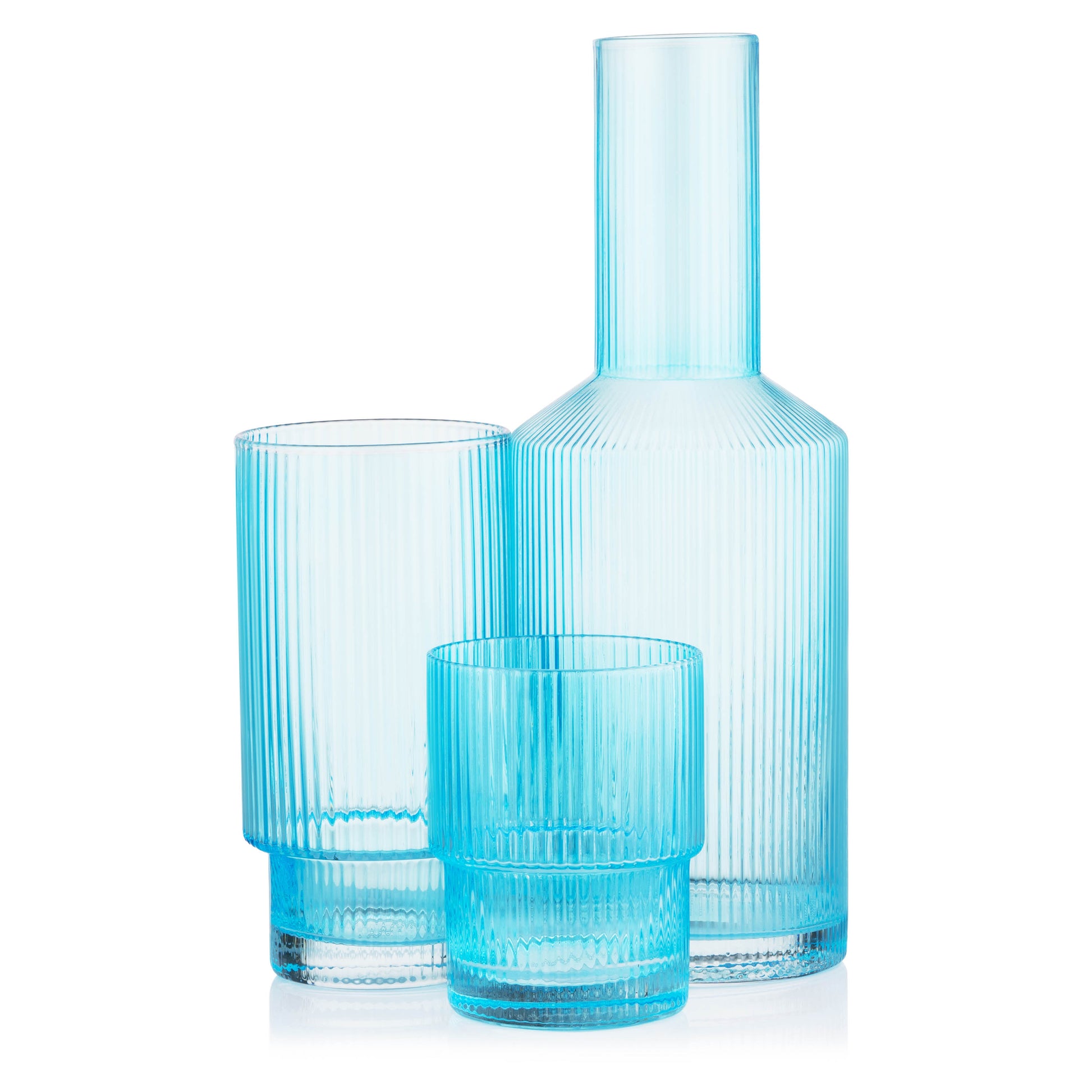 Ardesto Long glasses set, 380ml, 2pcs, glass, blue