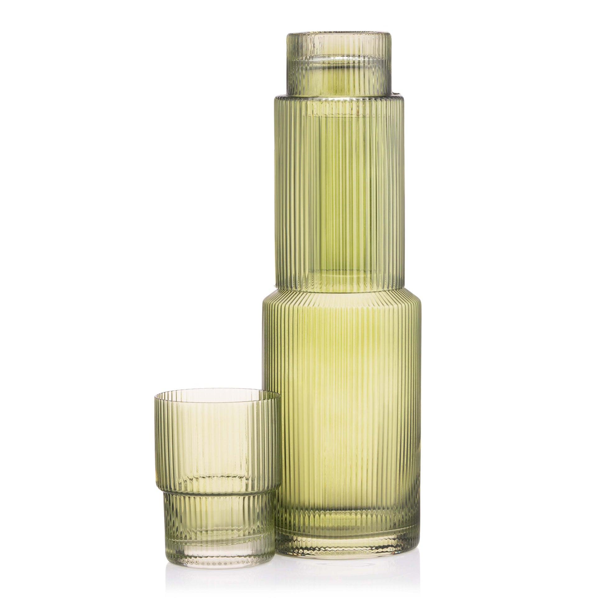 Ardesto Long glasses set, 380ml, 2pcs, glass, green