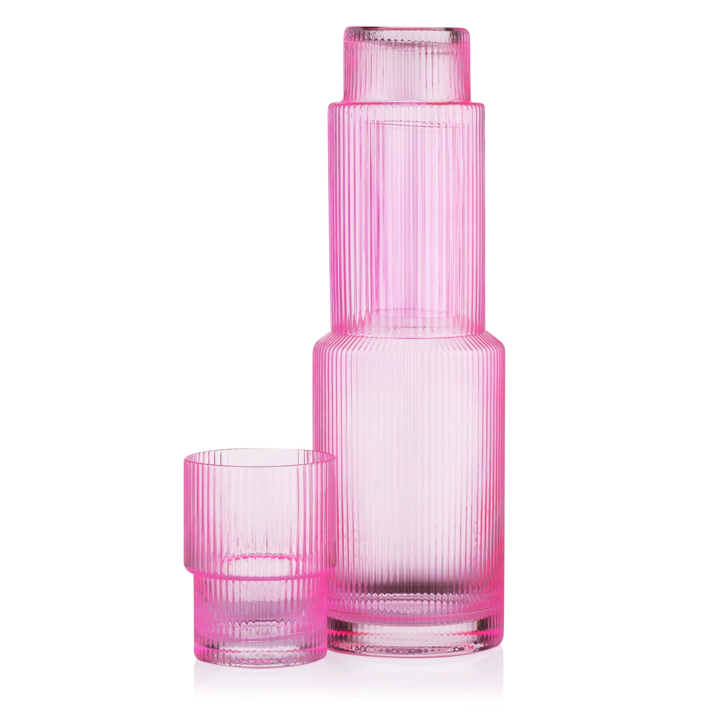 Ardesto Long glasses set, 380ml, 2pcs, glass, pink
