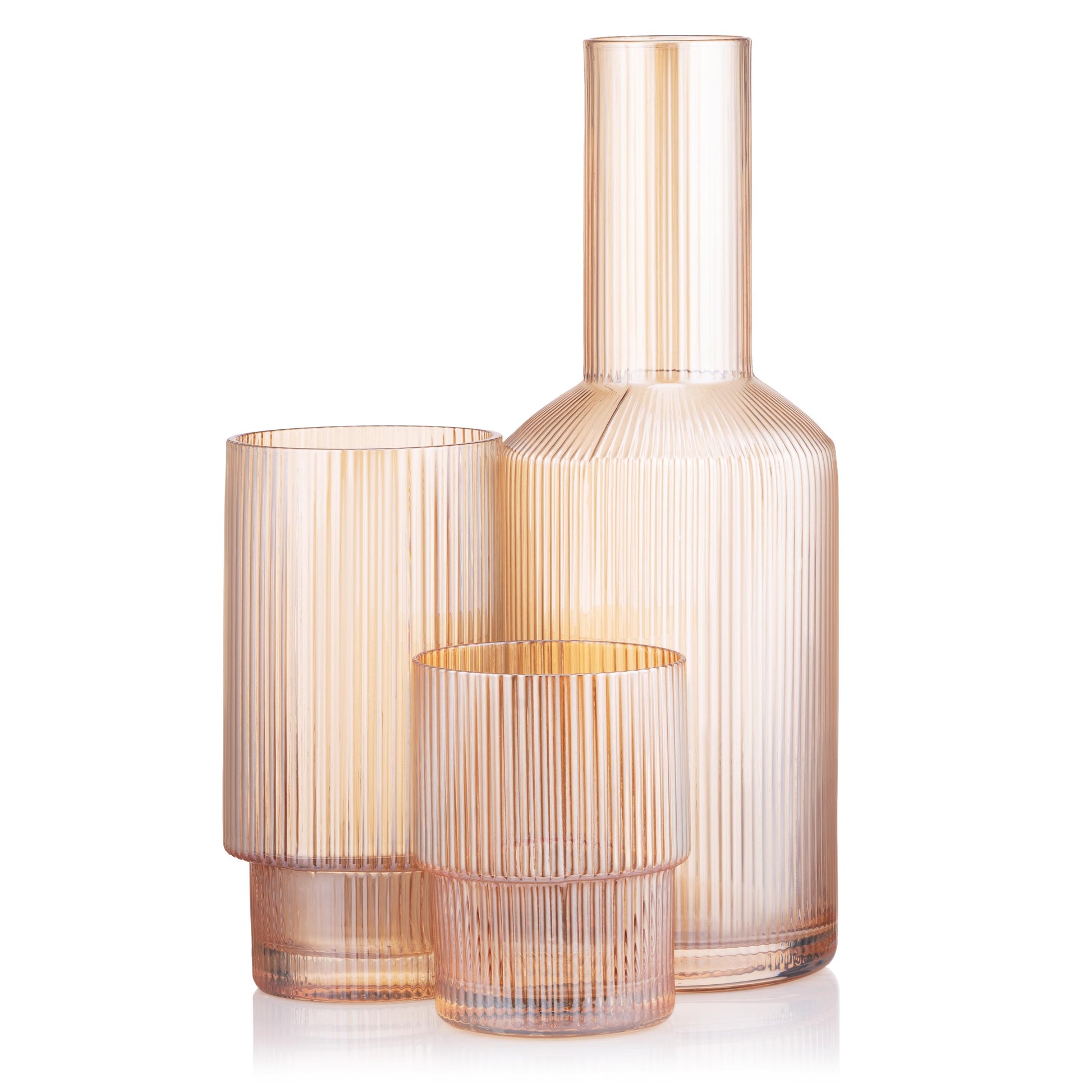 Ardesto Carafe, 800ml, borosilicate glass, golden