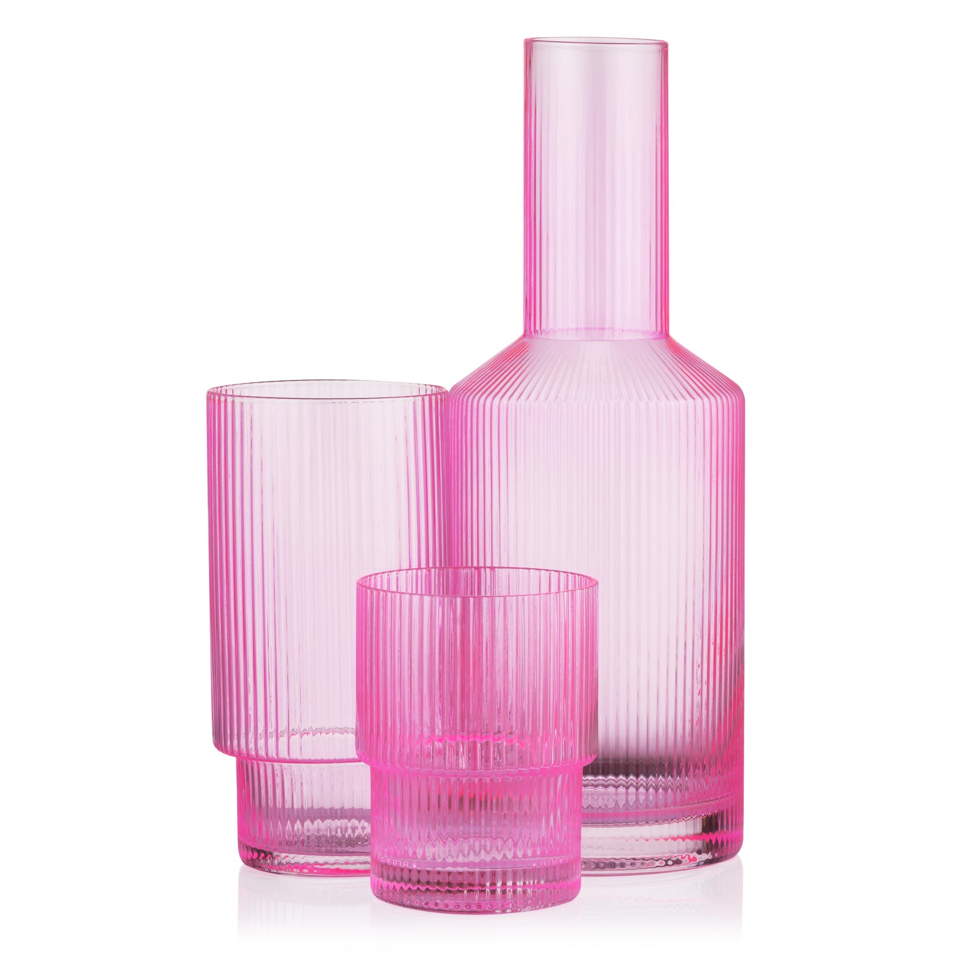 Ardesto Carafe, 800ml, borosilicate glass, pink