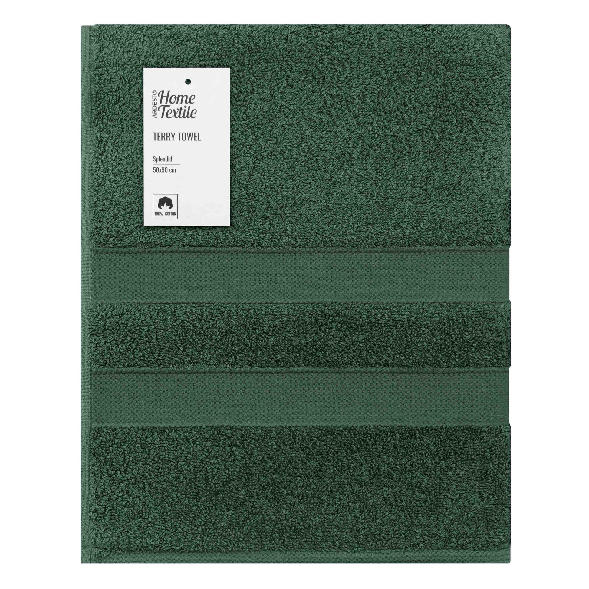 ARDESTO Terry towel Splendid 50х90cm, 100% cotton, green