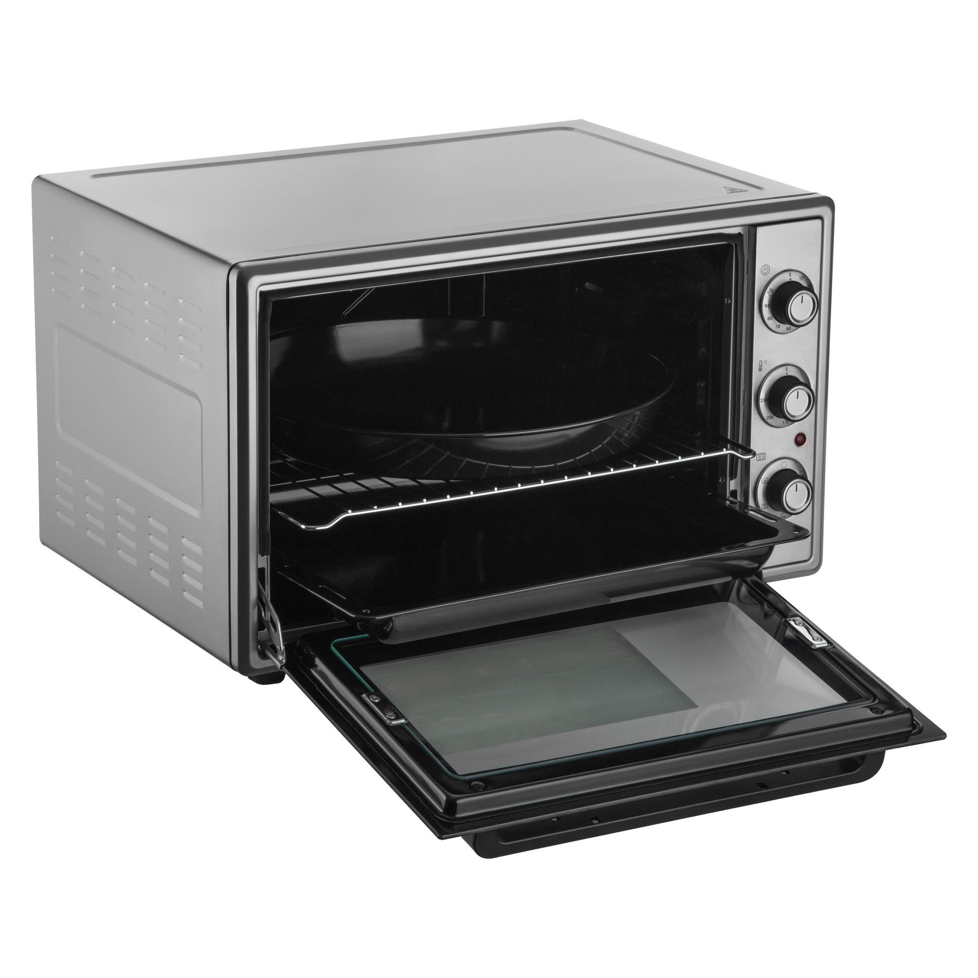 ARDESTO Electric oven, 60L, 2000W, mech., convection, double glass, grey