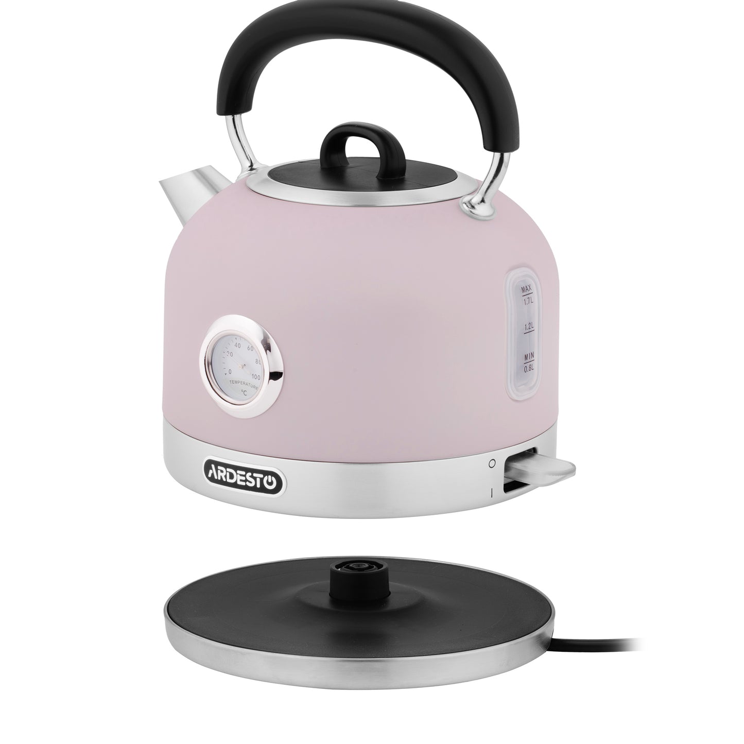 Ardesto electric kettle EKL-F500L, 1.7L, metal, matte, Otter, purple