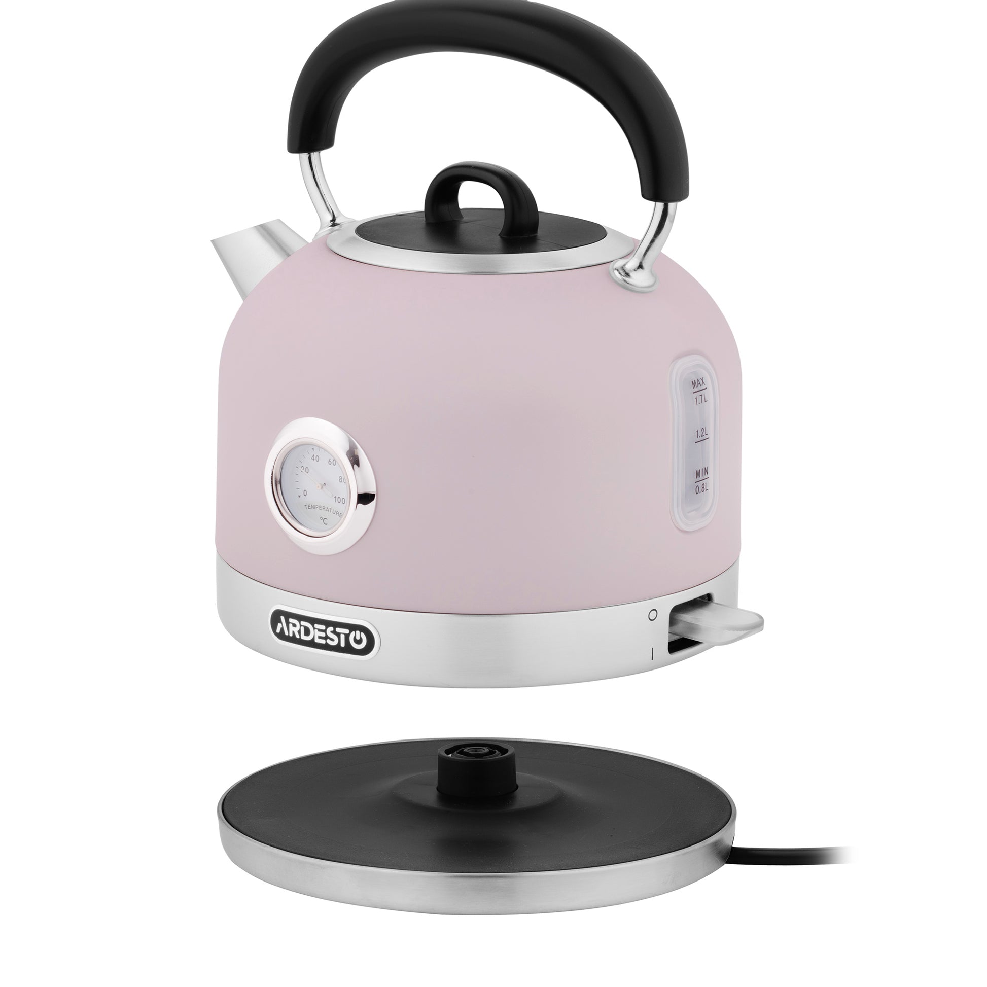 Ardesto electric kettle EKL-F500L, 1.7L, metal, matte, Otter, purple