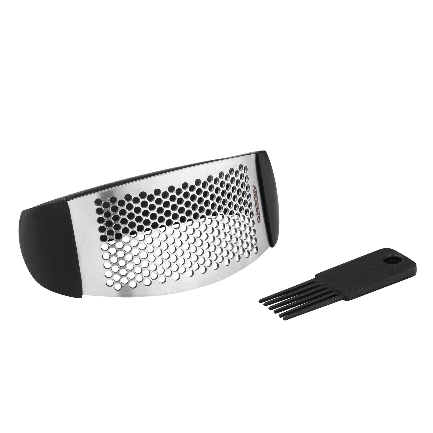 Ardesto Garlic press Gemini, 12cm, stainless steel steel, plastic, black