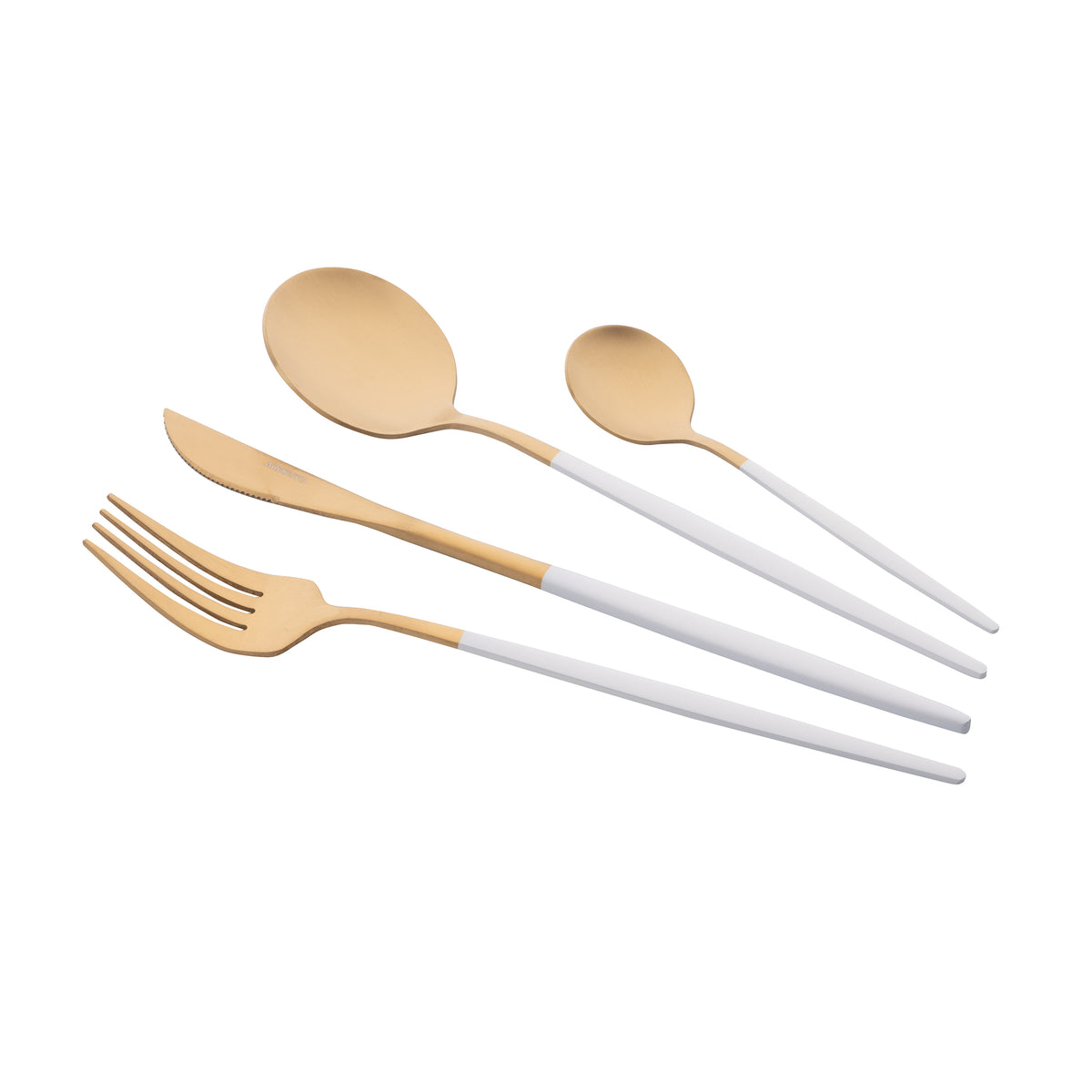 Cutlery set ARDESTO Gemini Lecco, 4pcs, stainless steel, golden-white 767637169547
