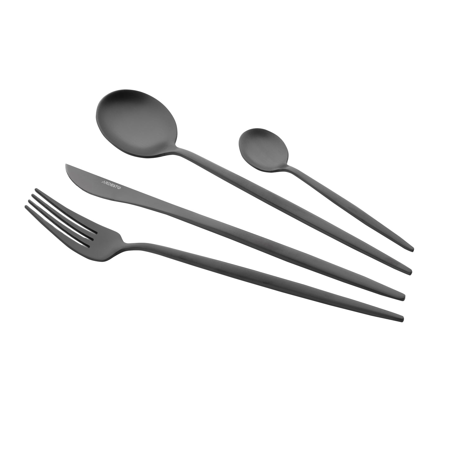 Cutlery set ARDESTO Black Mars Trento, 4pcs, stainless steel, black 767637169561