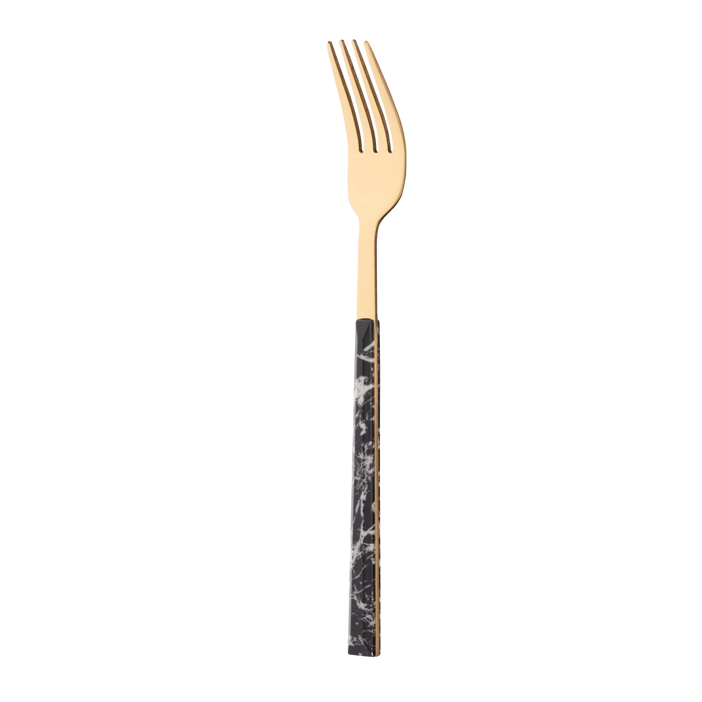Ardesto Cutlery set Gemini Marmo, 16pcs, stainless steel, plastic, golden-black