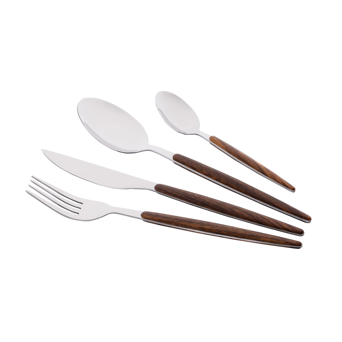 Cutlery set ARDESTO Gemini Midori, 16pcs, stainless steel, plastic, brown 767637169578