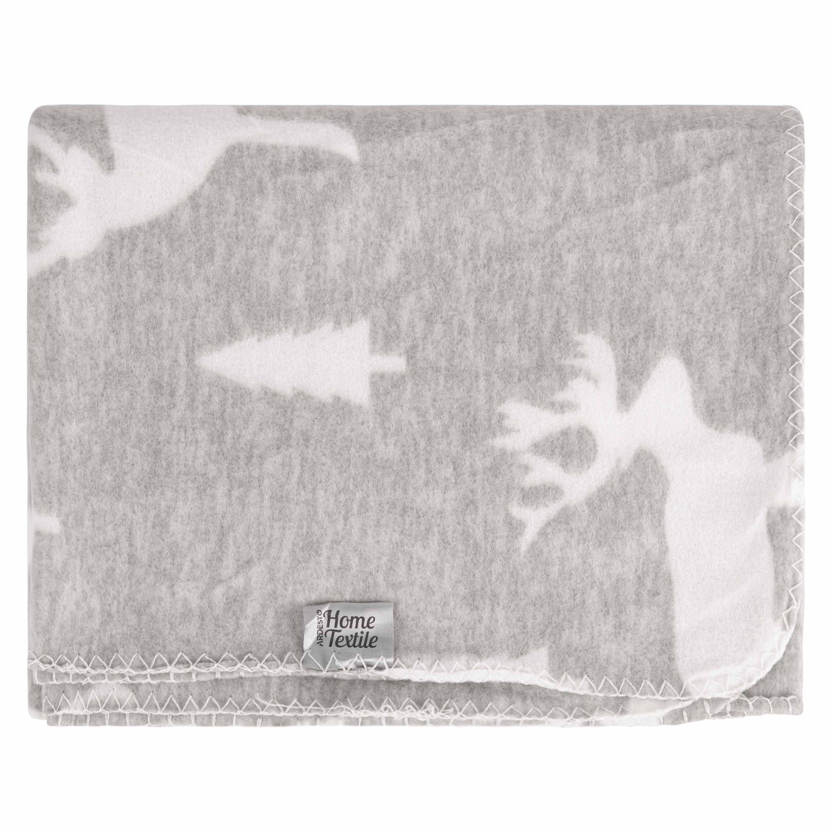 Ardesto Christmas Fleece blanket 130x160cm, 100% polyester, deer