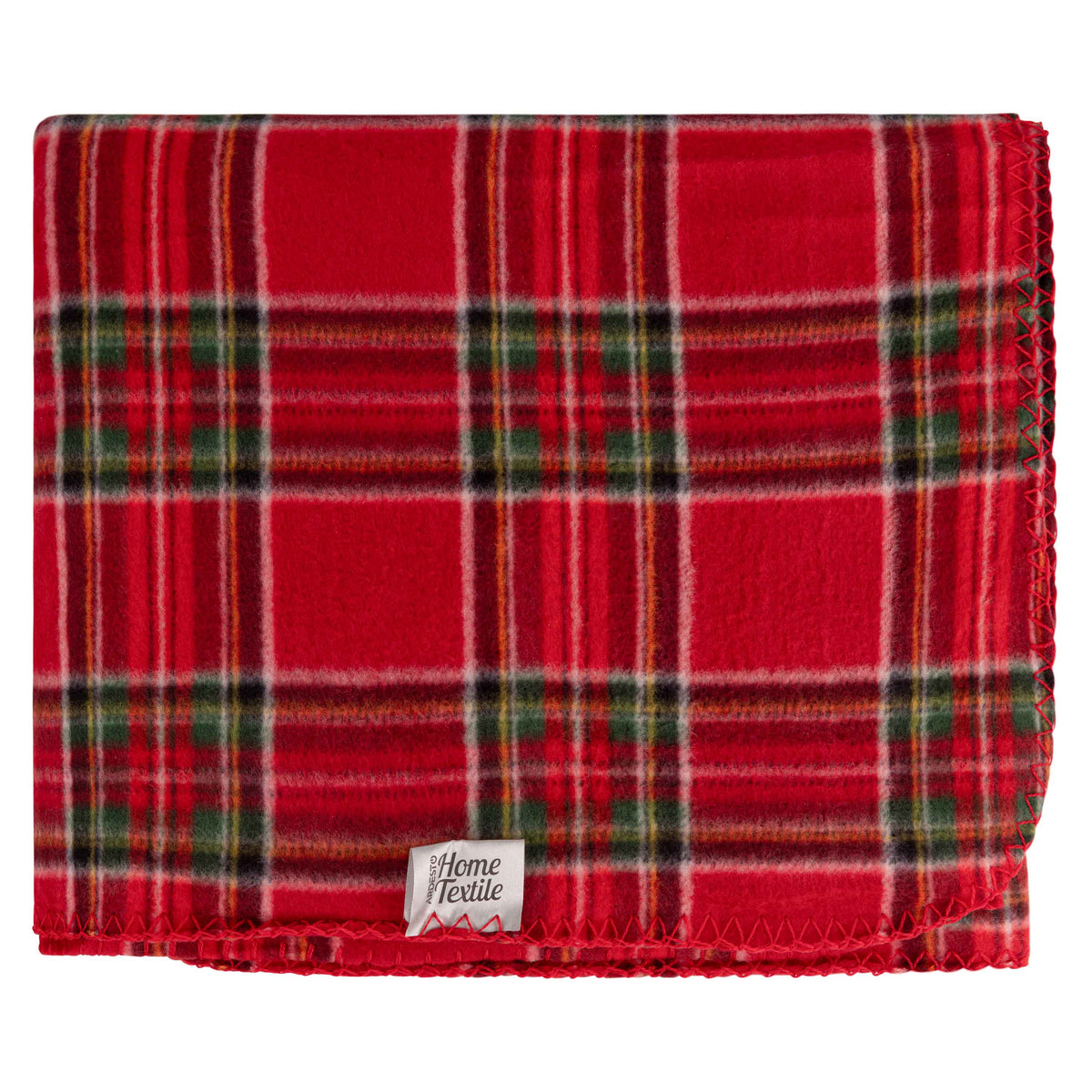 Ardesto Christmas Fleece blanket 130x160cm, 100% polyester, classic tartan
