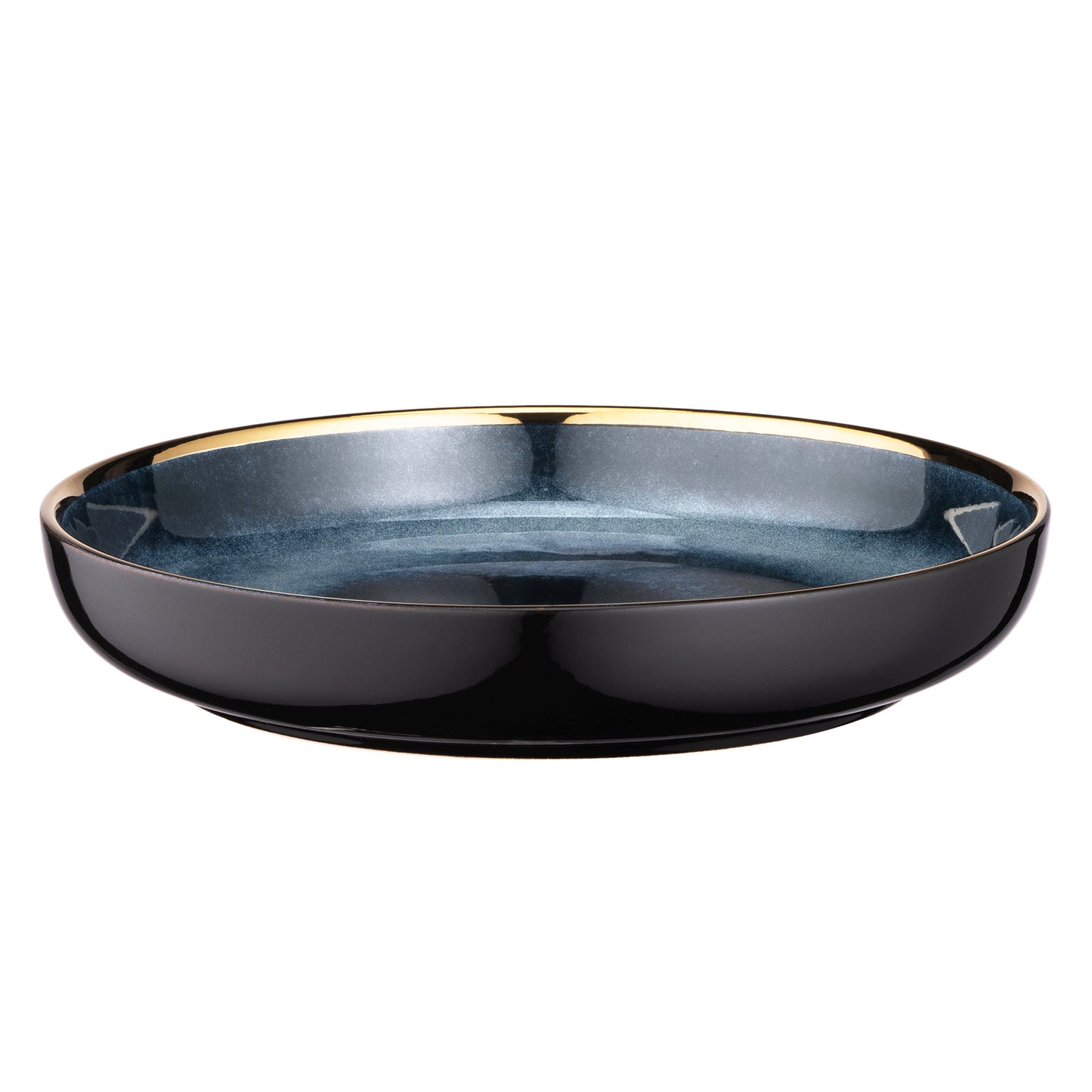 Ardesto Deep plate Andria, 21.1cm, ceramics, blue-gray
