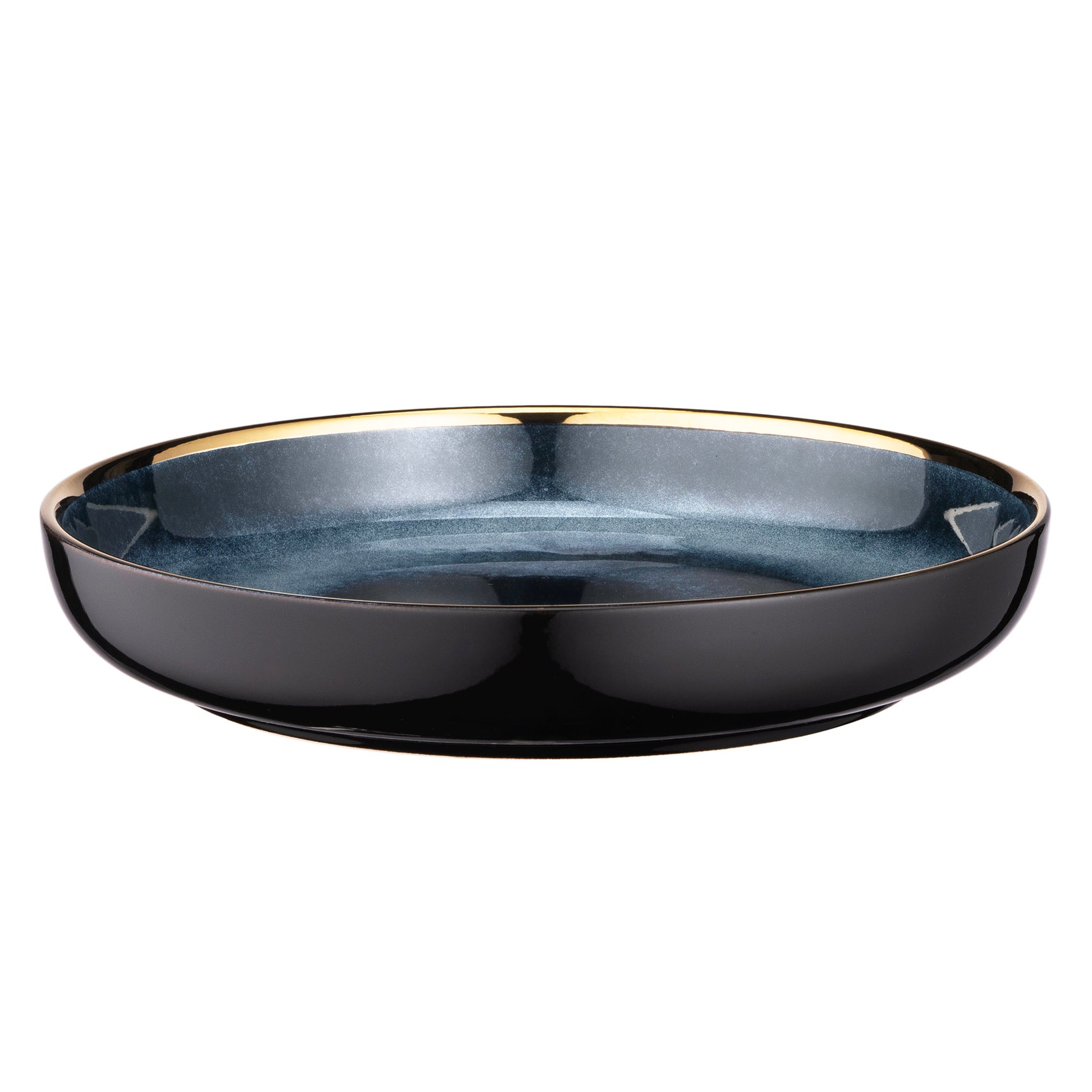 Ardesto Deep plate Andria, 21.1cm, ceramics, blue-gray