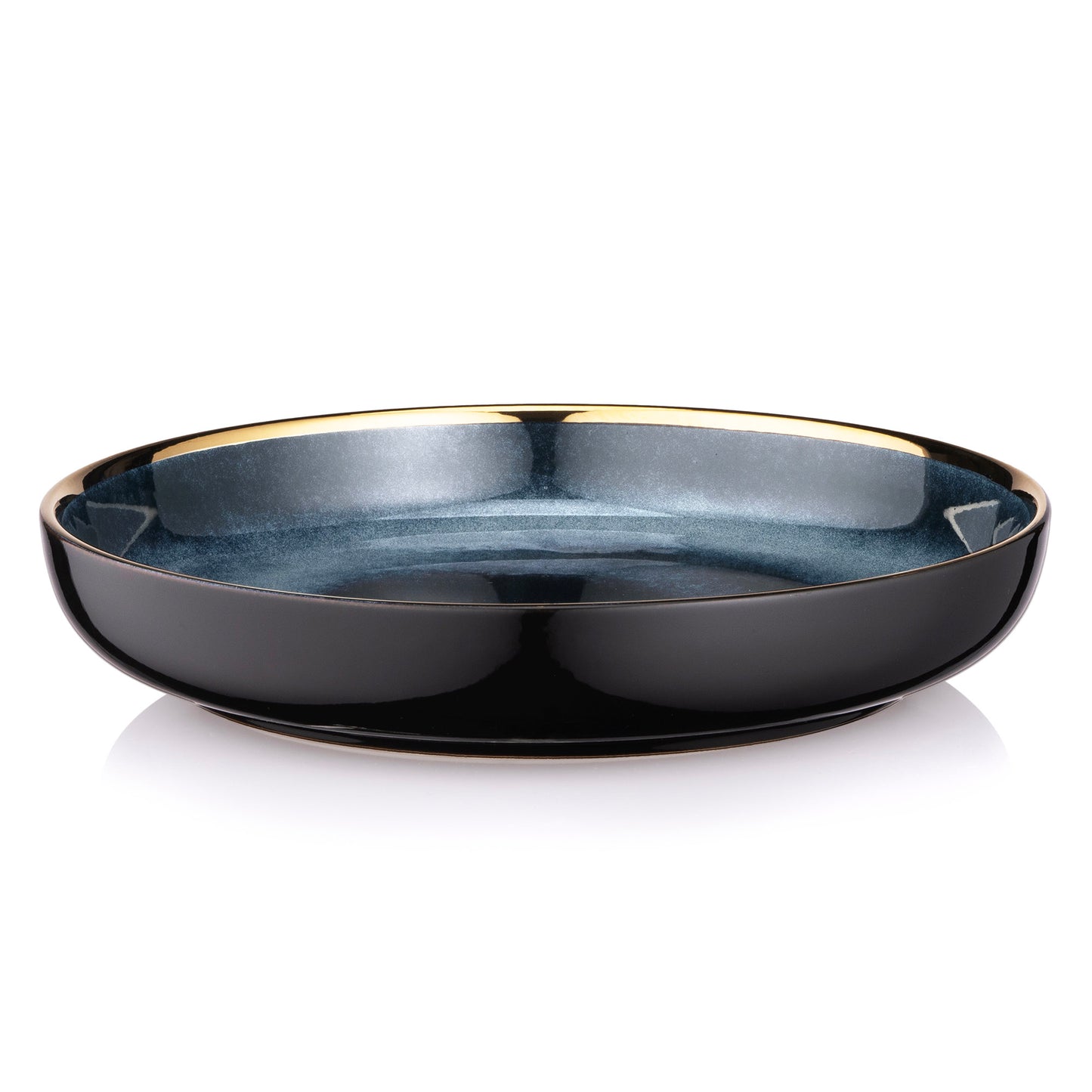 Ardesto Deep plate Andria, 21.1cm, ceramics, blue-gray
