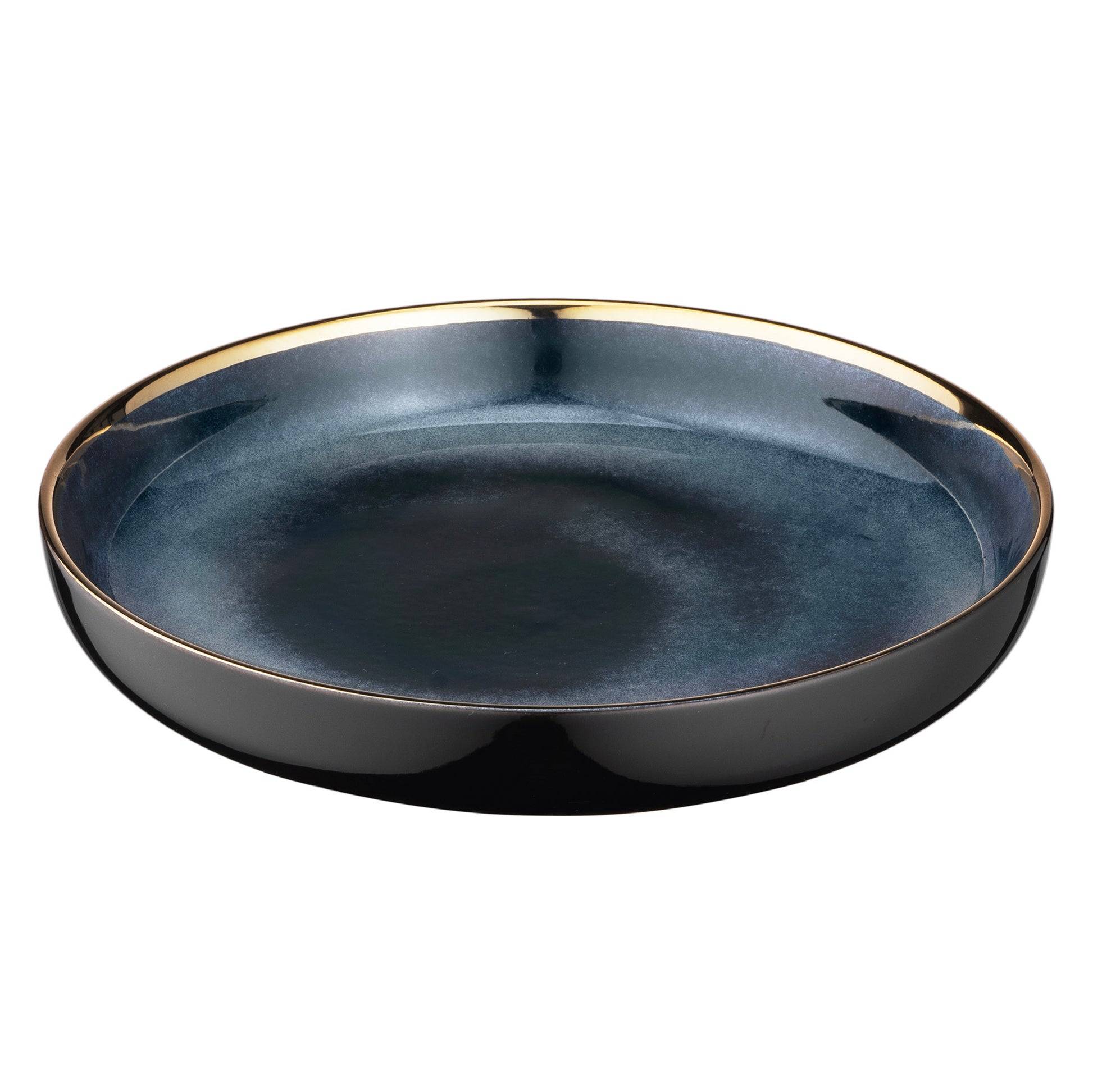 Ardesto Deep plate Andria, 21.1cm, ceramics, blue-gray