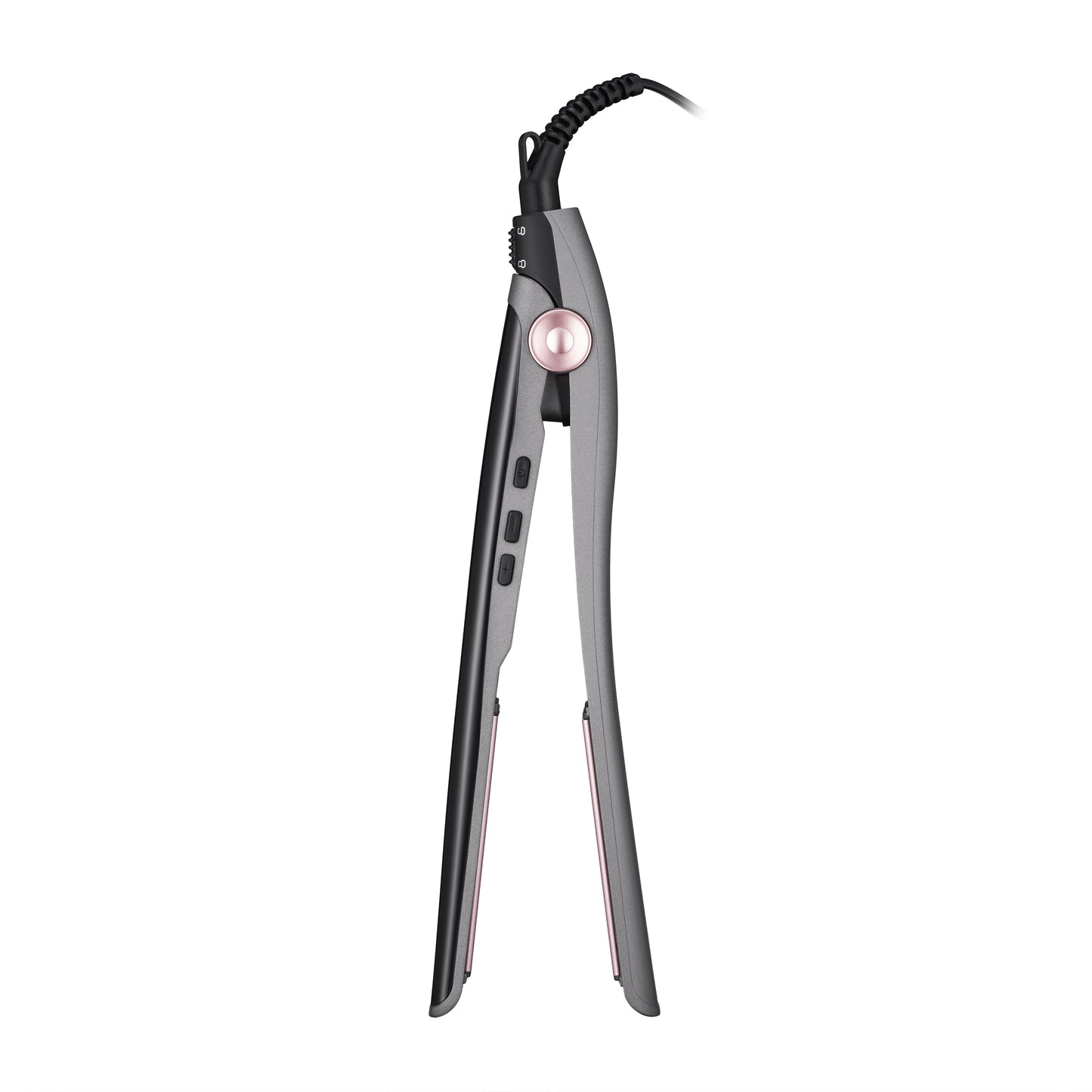 Ardesto Hair straightener Pink Touch, 32W, 110-200C, ceramics, gray+pink