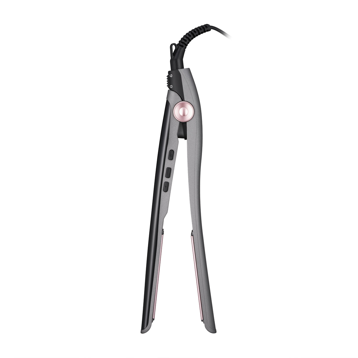 Ardesto Hair straightener Pink Touch, 32W, 110-200C, ceramics, gray+pink