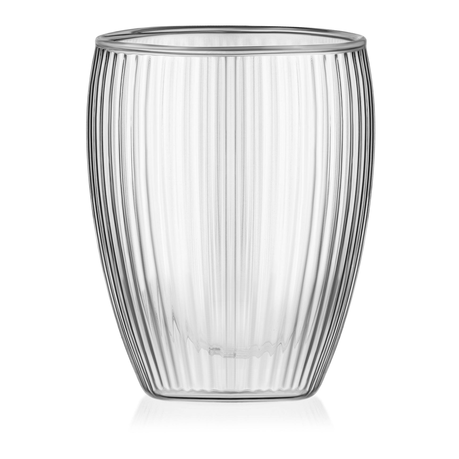 Ardesto Double wall mug set 350ml, 2pcs, borosilicate glass, transparent