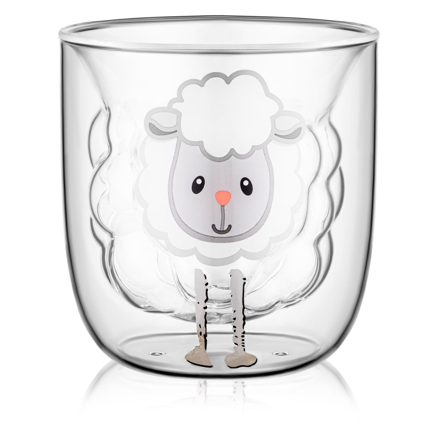 Ardesto Double wall mug set 300ml, 2pcs, borosilicate glass, transparent