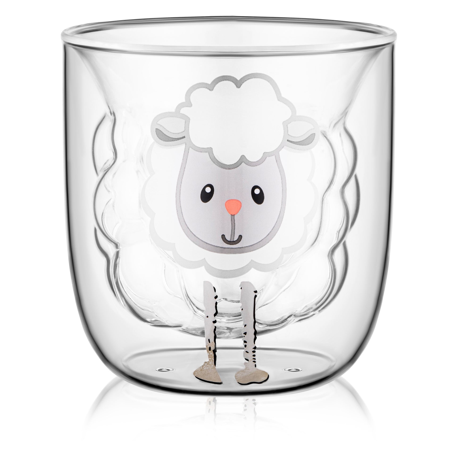 Ardesto Double wall mug set 300ml, 2pcs, borosilicate glass, transparent