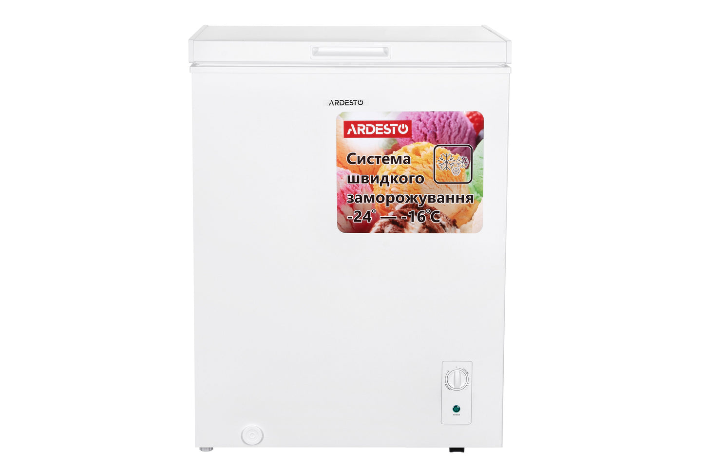 Chest freezer ARDESTO, 142L, A+, ST, ref mode, white