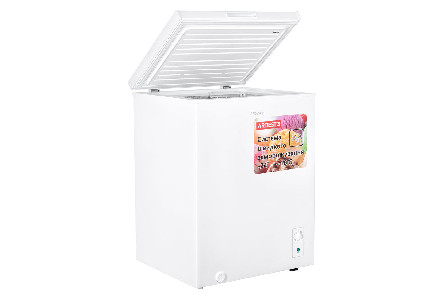 Chest freezer ARDESTO, 142L, A+, ST, ref mode, white