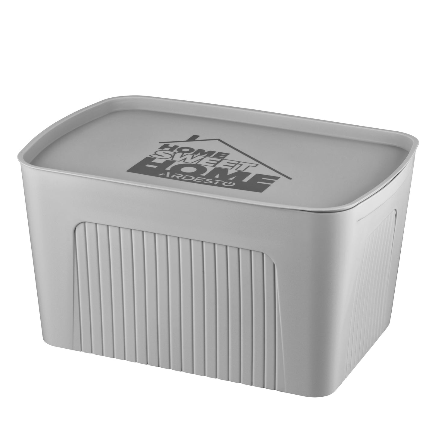 Ardesto Storage box with lid 45.5х31х24.5cm, 23l, plastic PP, grey
