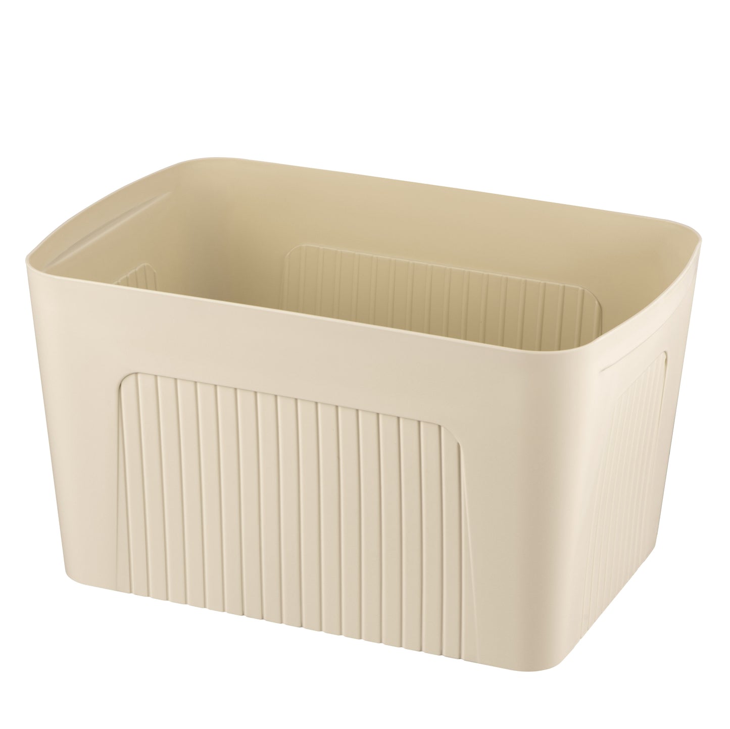 Ardesto Storage box with lid 45.5х31х24.5cm, 23l, plastic PP, beige