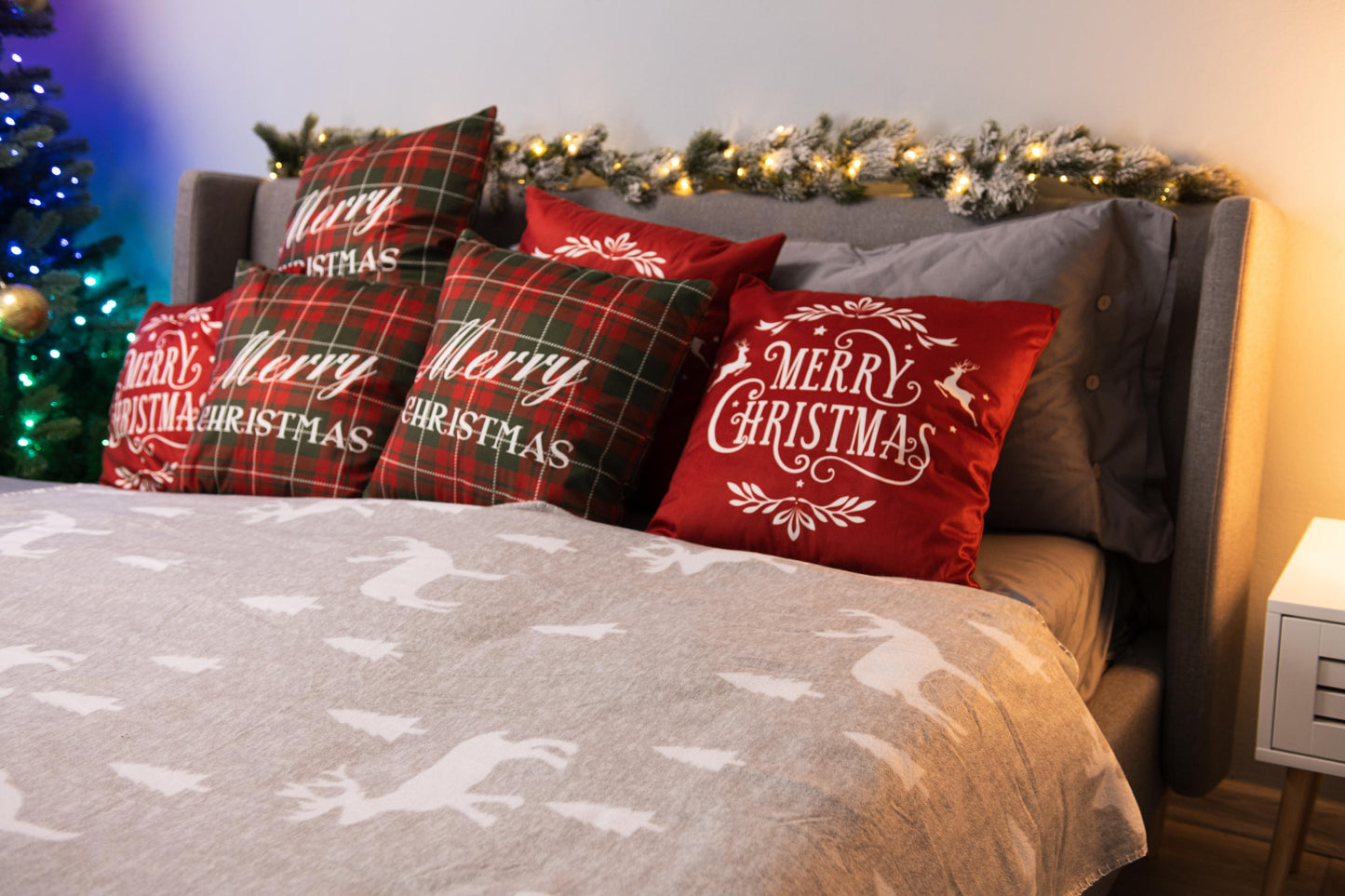 Ardesto Christmas Fleece blanket 130x160cm, 100% polyester, deer