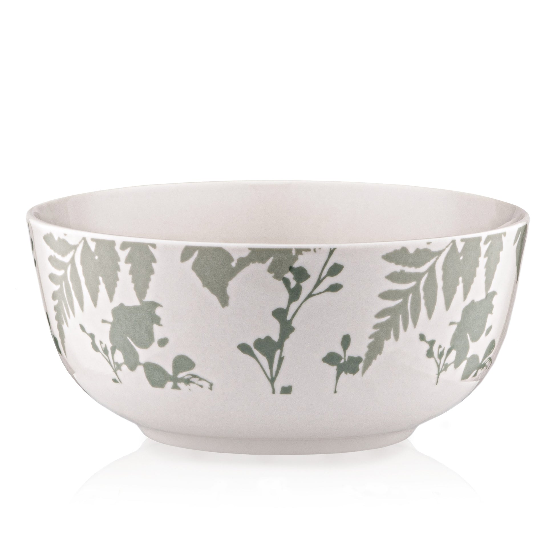 Bowl ARDESTO Capri, 510ml, 13.8cm, porcelain, white green 767637176873