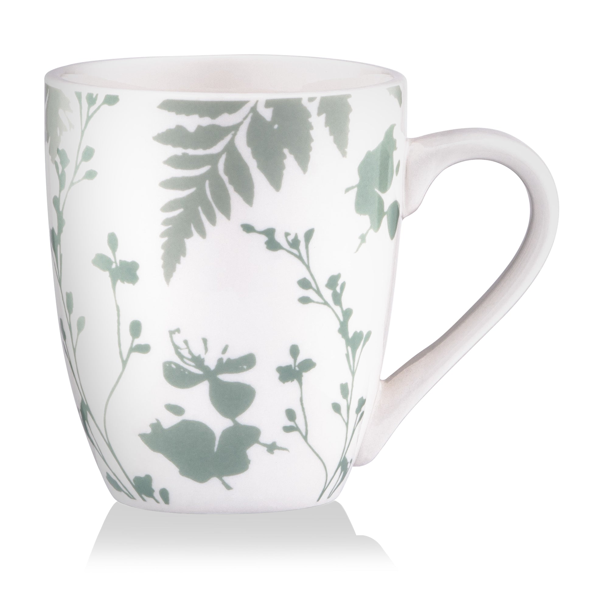 Mug ARDESTO Capri, 320ml, porcelain, white green 767637176880